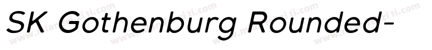 SK Gothenburg Rounded字体转换